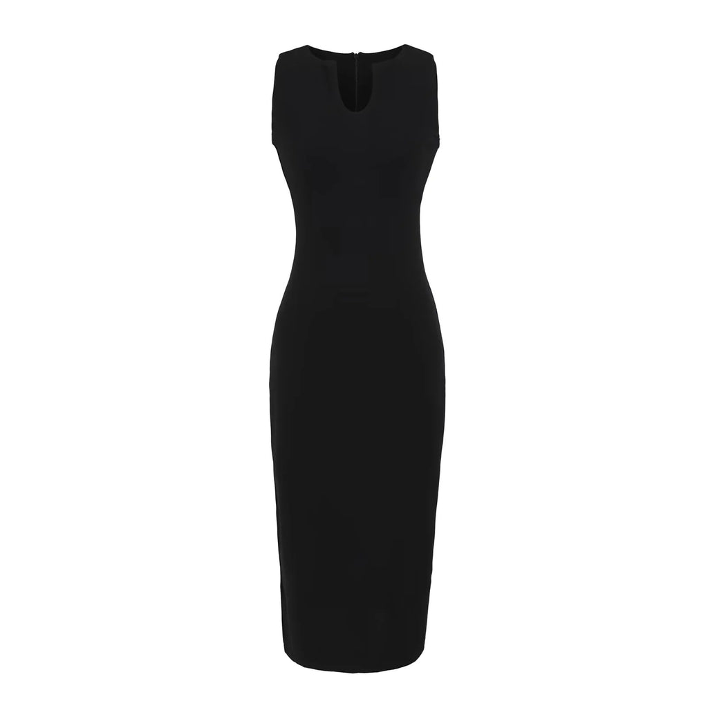 U-neck vest dress