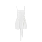 Robe licou française avec dos papillon à nouer
