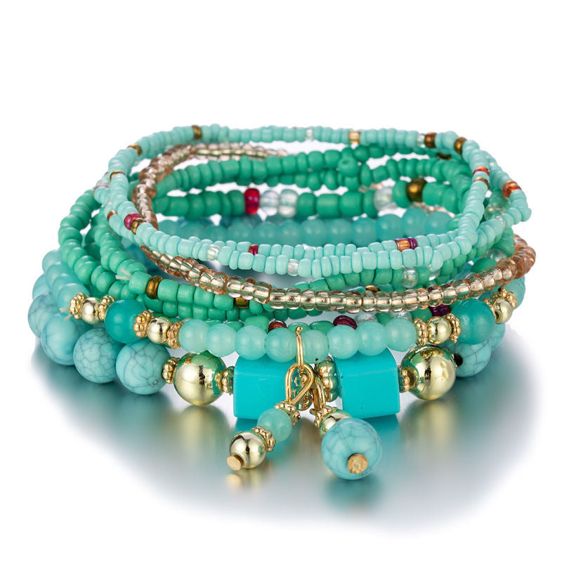 Bracelet Perles Turquoise Bohème