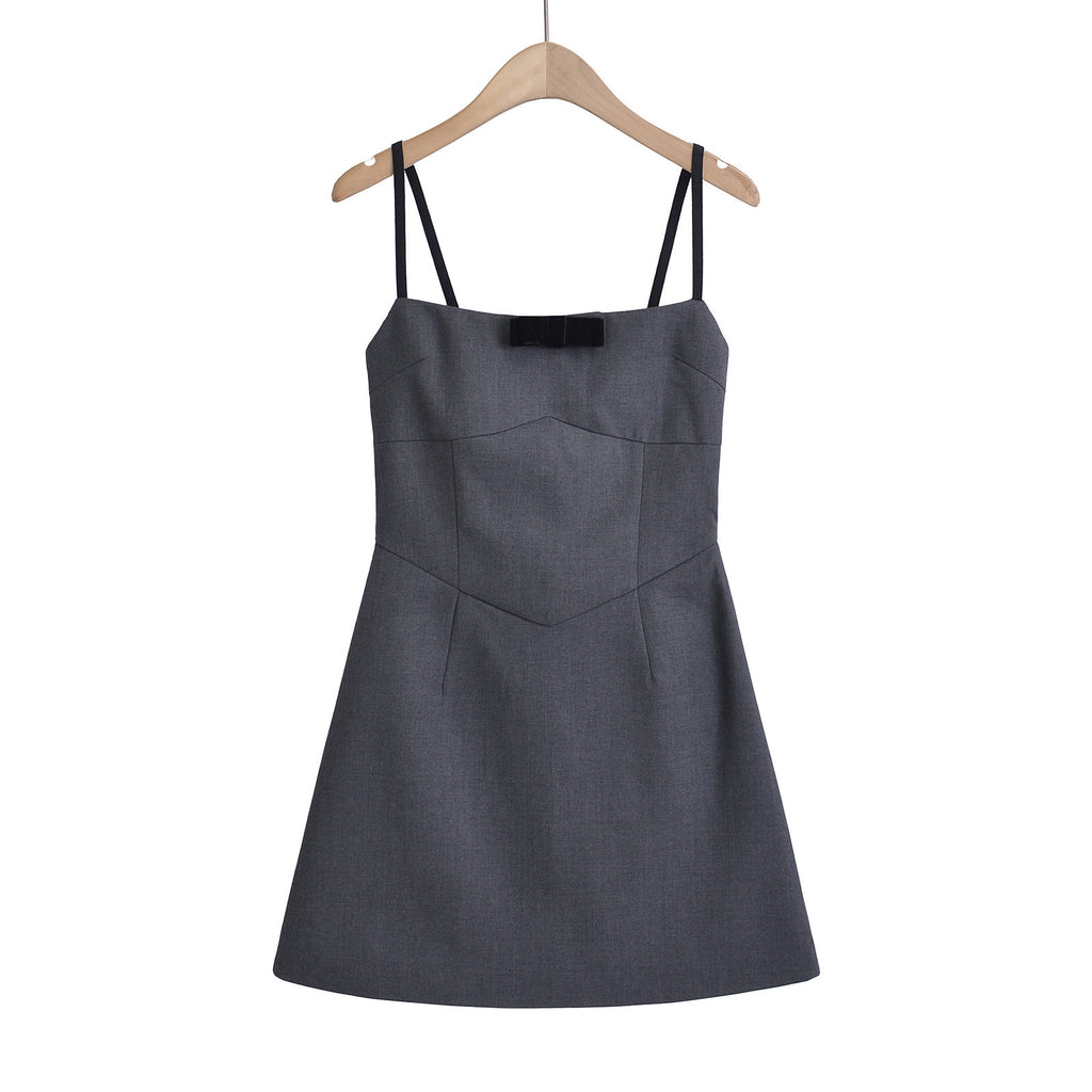 Bow tie dress with straps