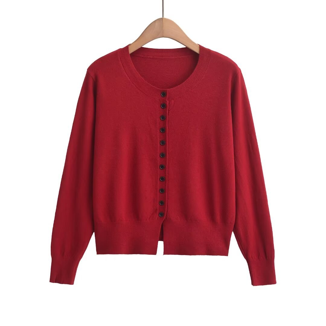 Haut Col Rond Multi-Boutons