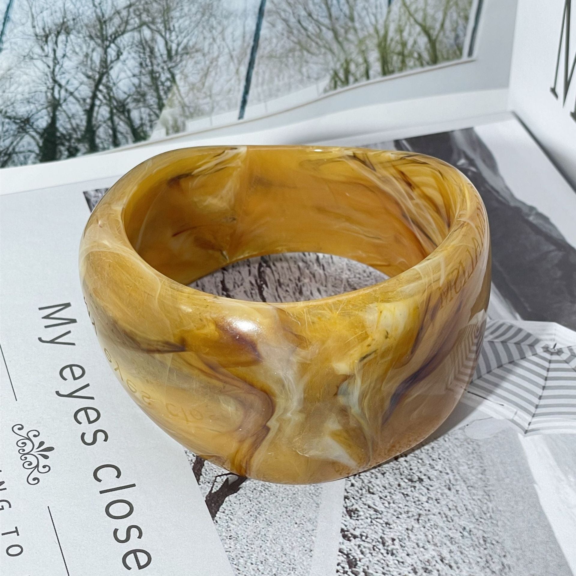 Bracelet Acrylique Irrégulier