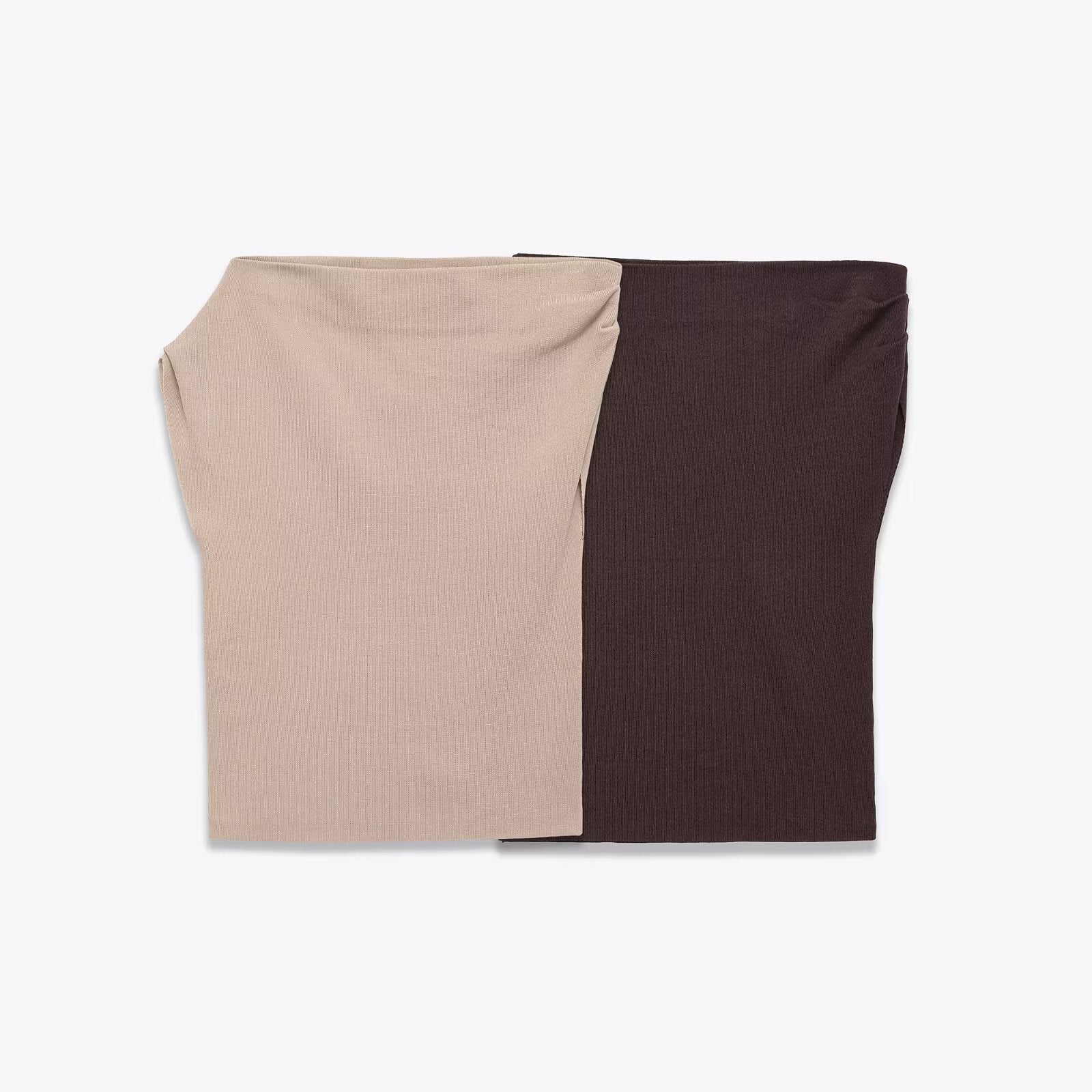 Versatile asymmetric knitted top