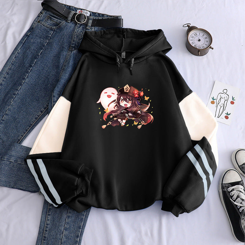 Sweat à Capuche Imprimé Personnage Anime