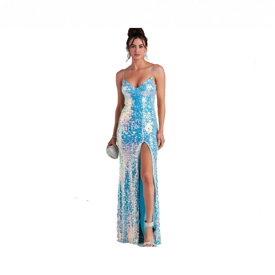 Split camisole women's dress