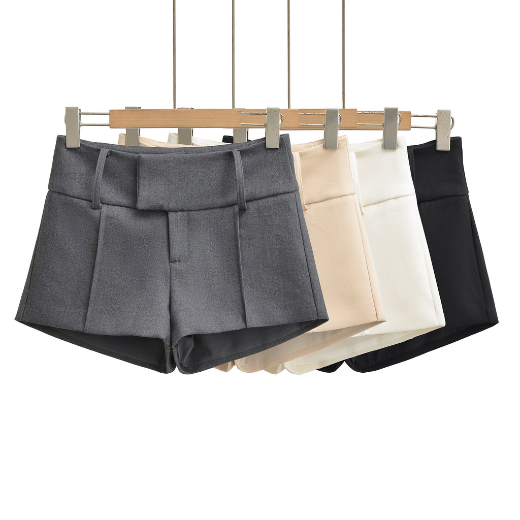Shorty amincissant évasé taille basse, ajusté aux hanches pour femme