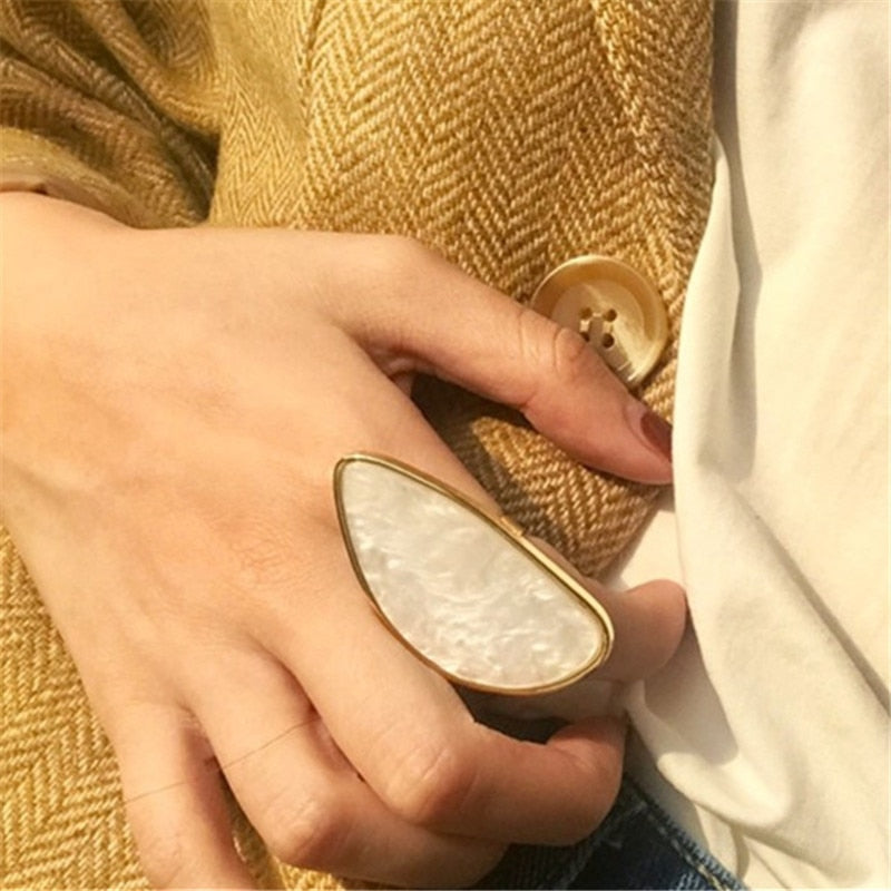 Bague Acétate Ovale
