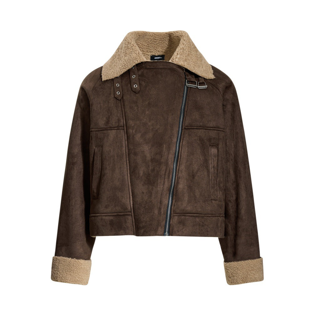 Veste Fausse Fourrure Ample