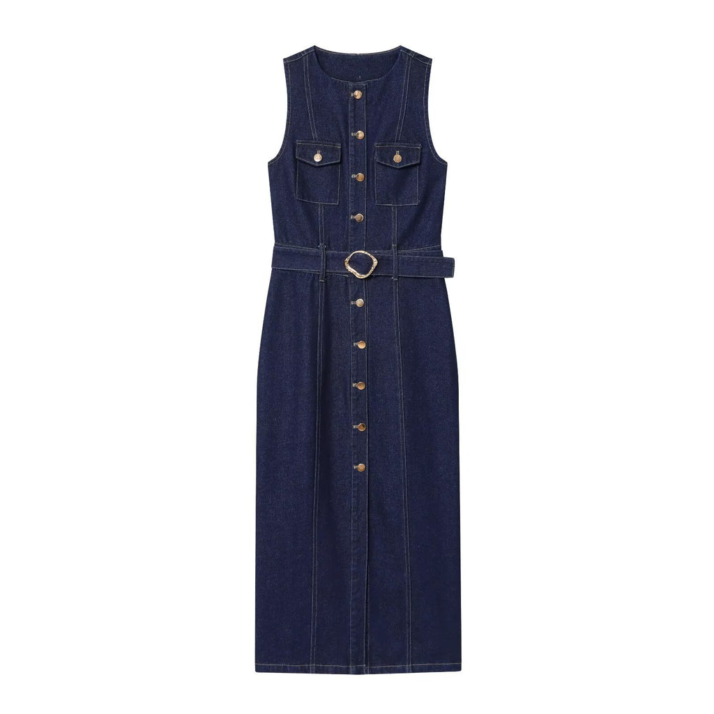 Cowboy dress with belt