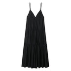 Splicing Midi Strap Dress