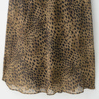 Animal print scarf dress