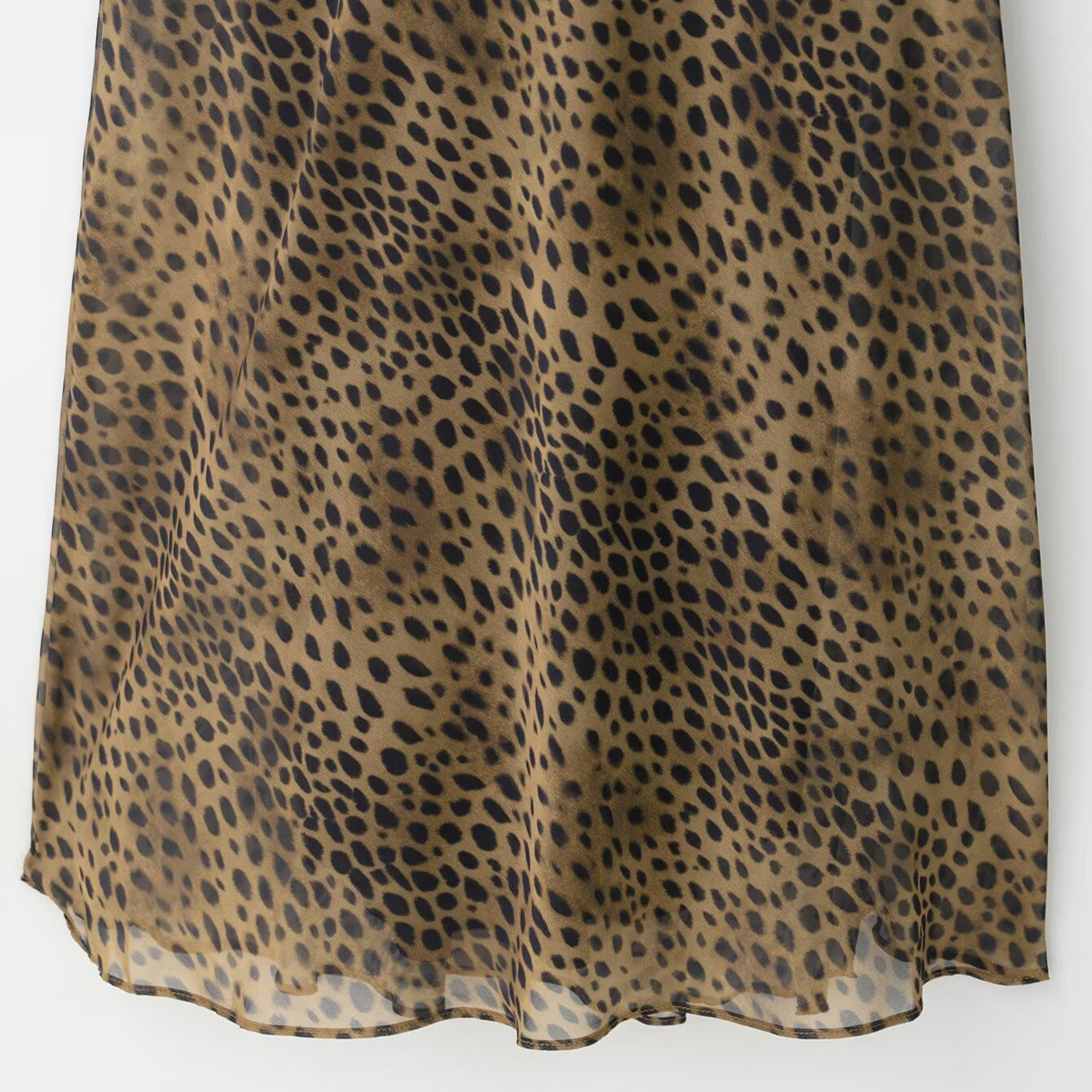 Animal print scarf dress