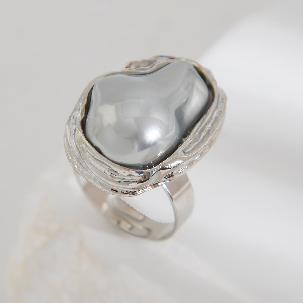 Bague Baroque Perle Irrégulière
