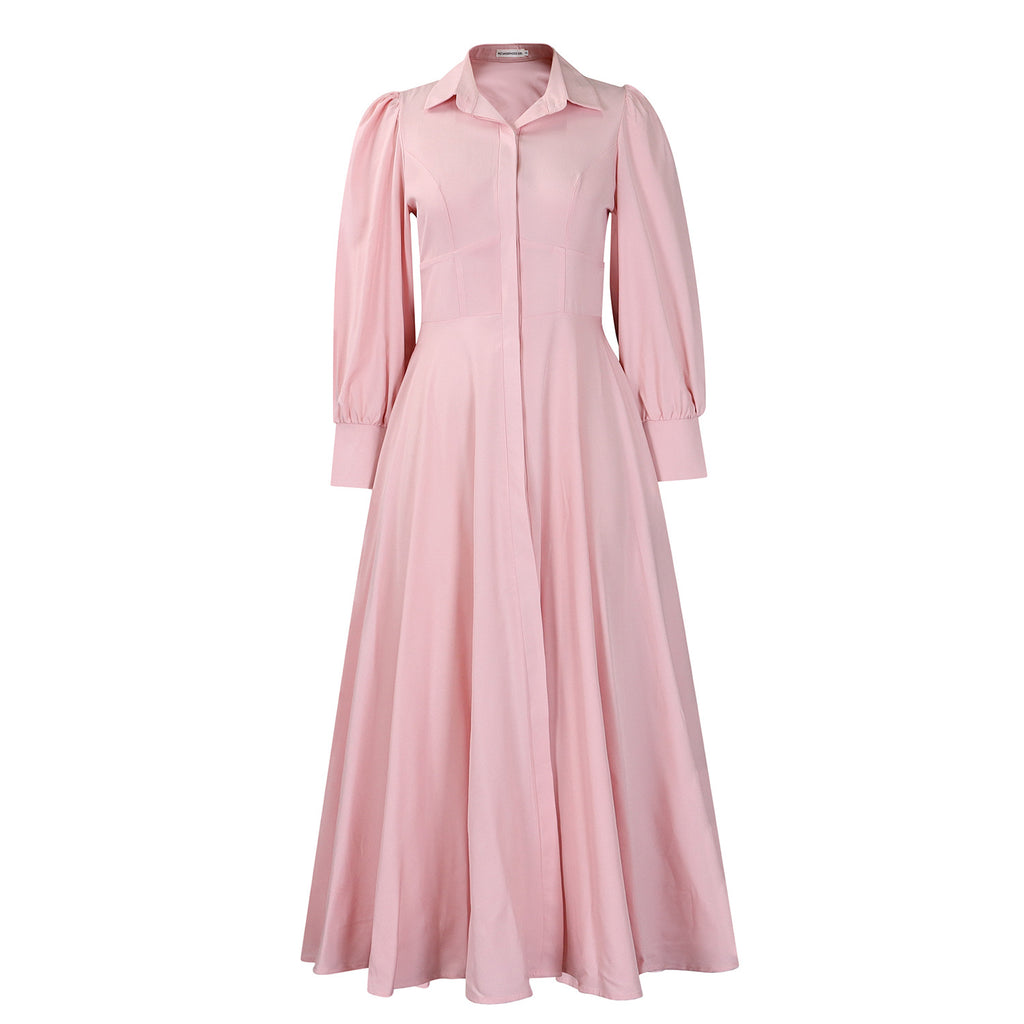 Long Sleeve Flared Dress