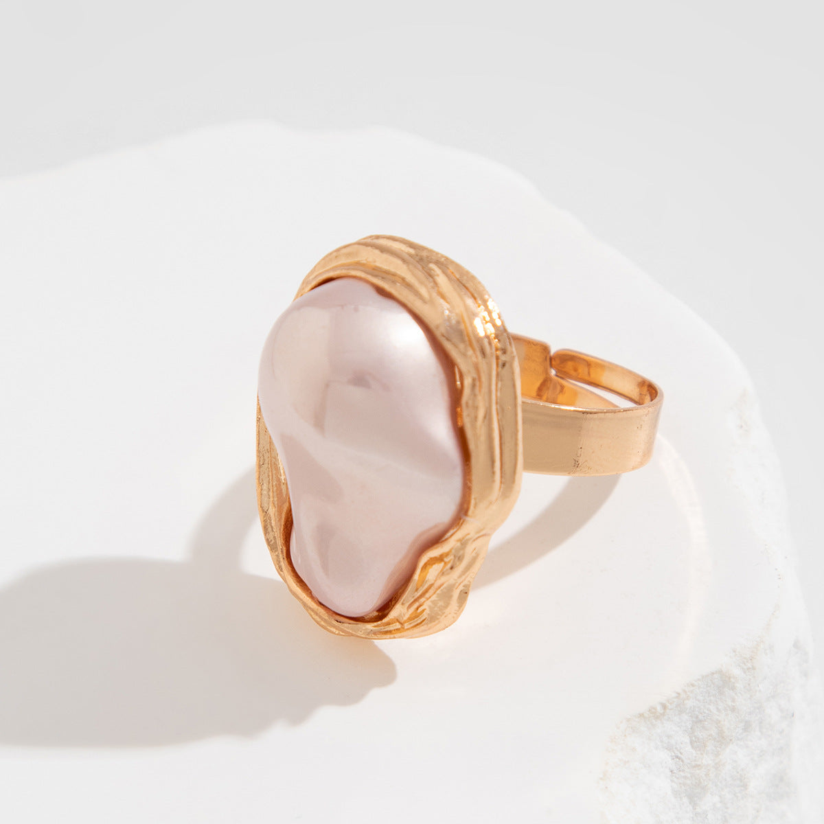 Bague Baroque Perle Irrégulière