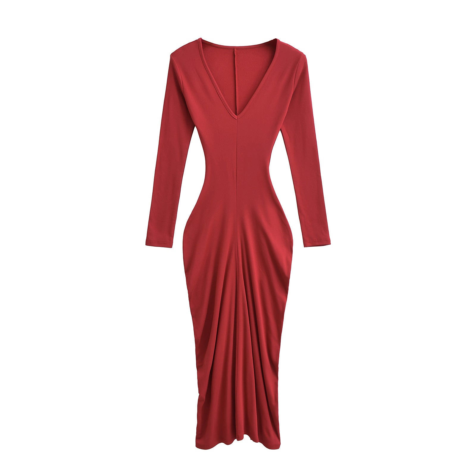 Velvet waist cinching dress