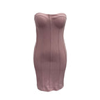 Slimming strapless dress for women