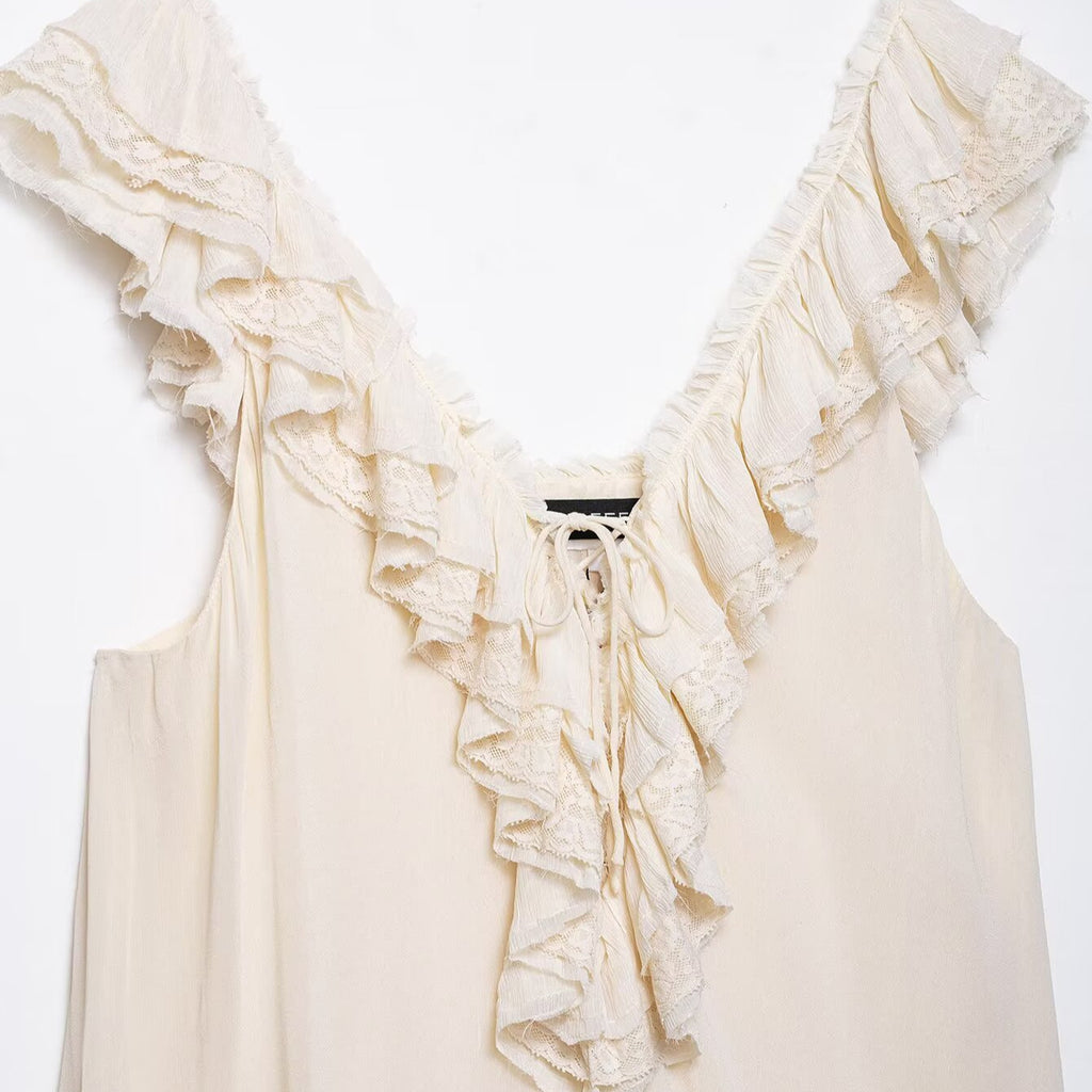Lace layered decorative dress