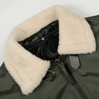 Veste Moto Col Fourrure