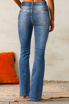 Jean Bootcut Délavé Moustache