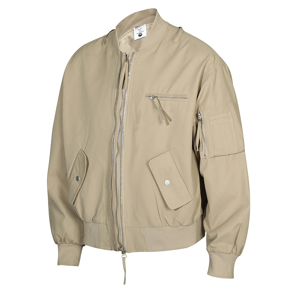Zipper design pilot jacket