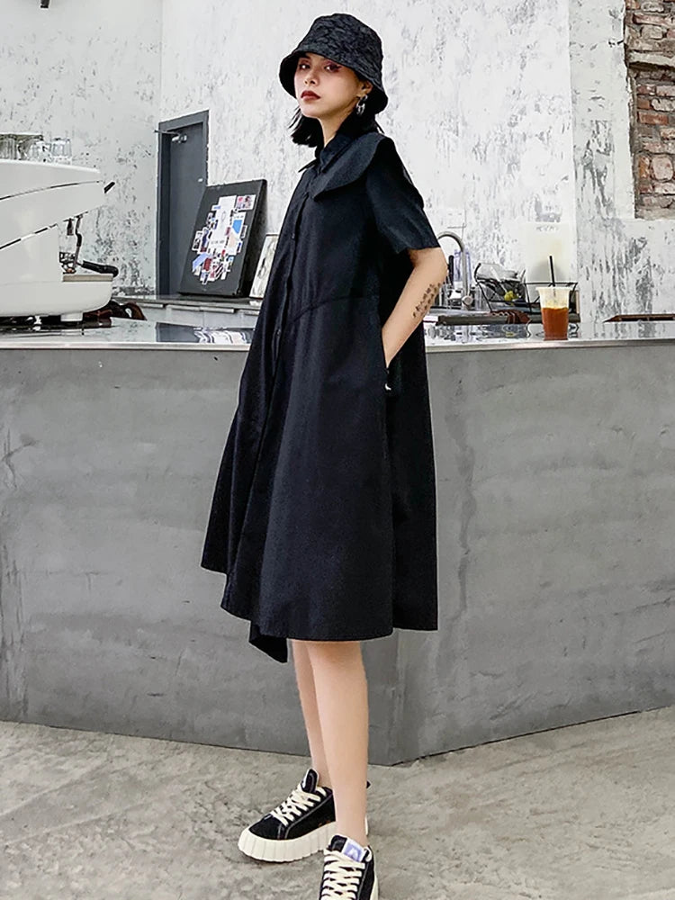 Thin and loose A-line dress