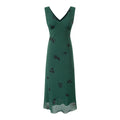 Printed V-Neck Dress