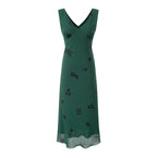 Printed V-Neck Dress