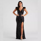 Slim Sequin Banquet Dress