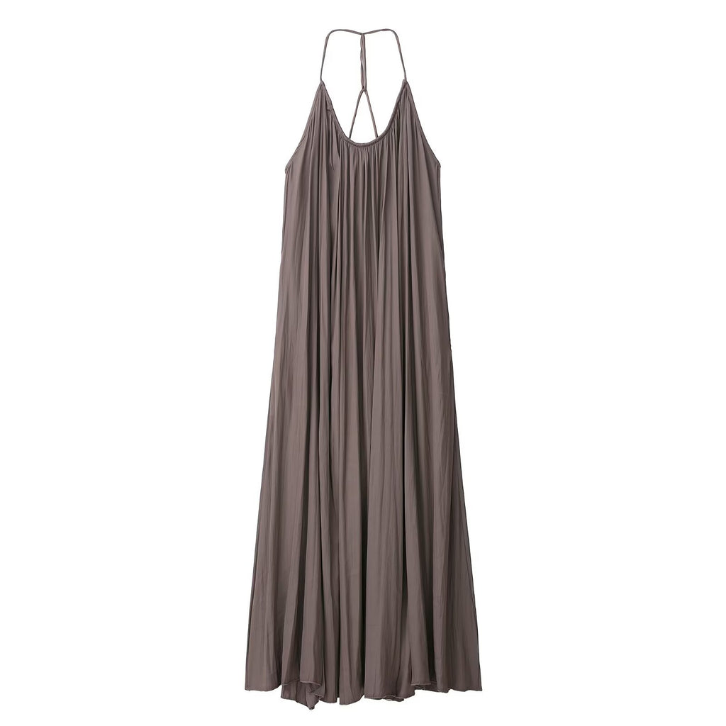 Silk textured long dress