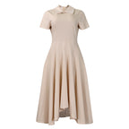 High-Waist A-Line Dress