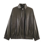 Veste Pilote Simili Cuir