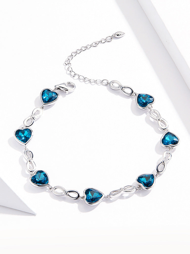 Bracelet Argent 925 Cœur Amour