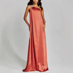 Robe Longue Épaule Asymétrique