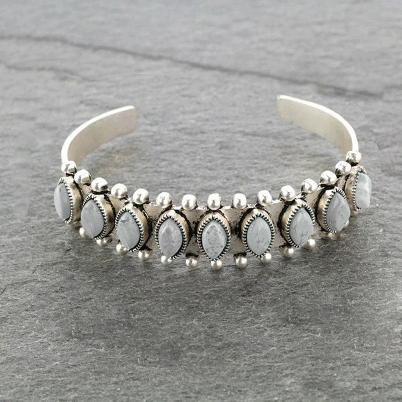 Bracelet Ouvert Turquoise Antique