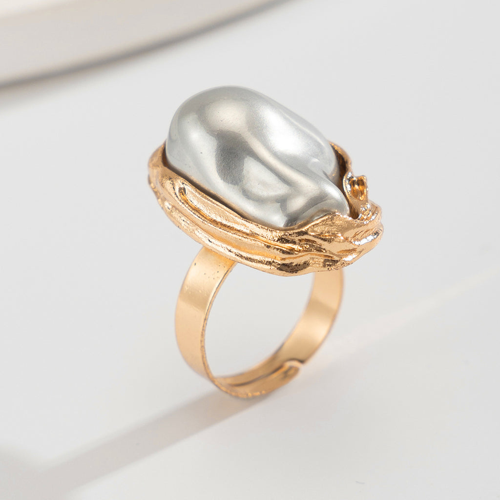 Bague Baroque Perle Irrégulière