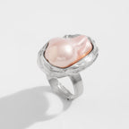 Bague Baroque Perle Irrégulière