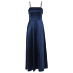 Satin suspender evening dress fashion dress