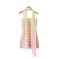 Gradient Pleated Strapless Dress
