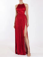Robe Midi Asymétrique Plissée