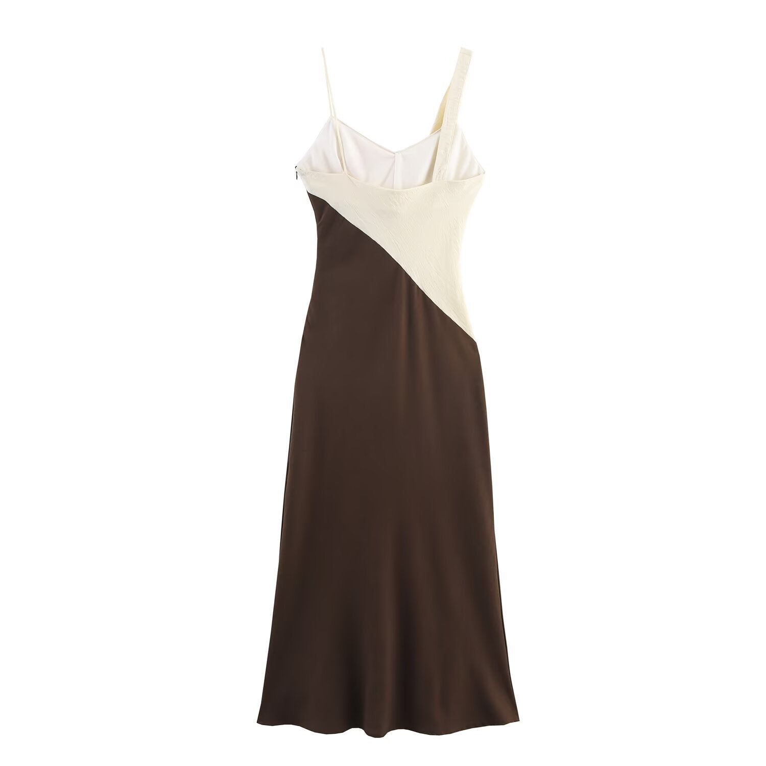 Splicing Midi Strap Dress