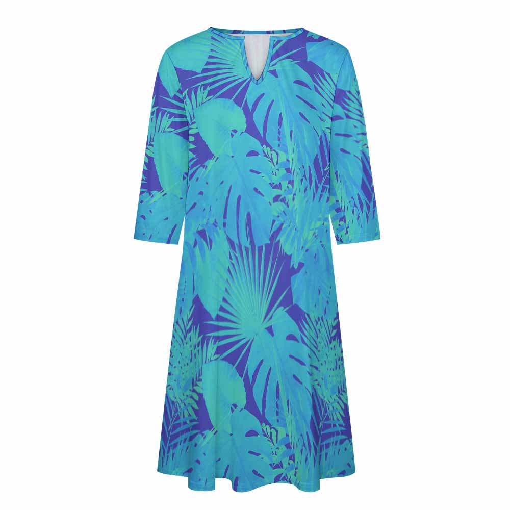 7-point sleeve dress