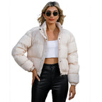 Veste Chaude Col Haut Manches Longues