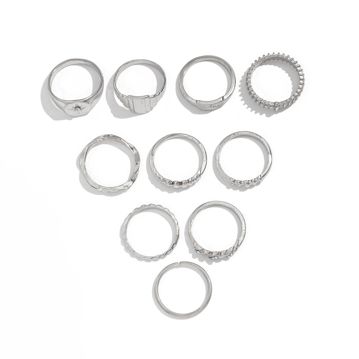 Set Bagues Vintage Engrenage