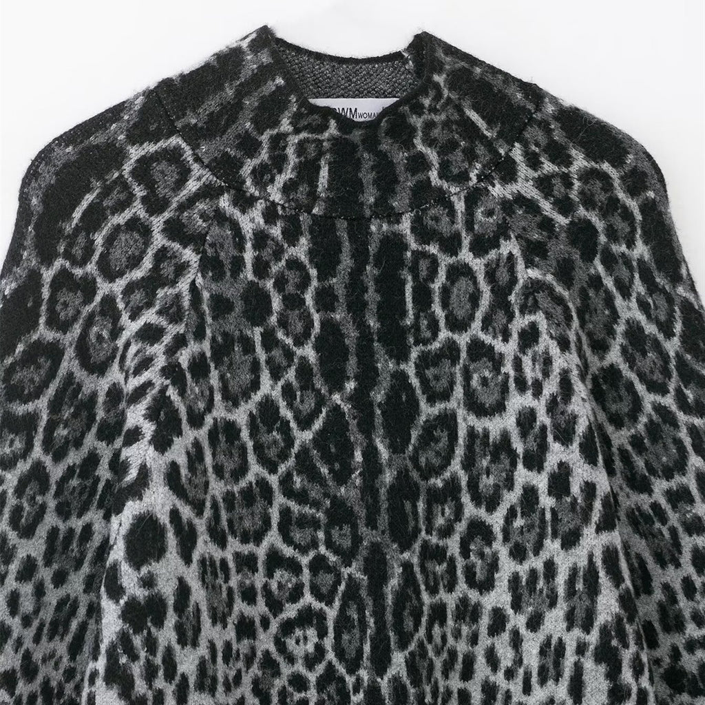 Pull Jacquard Manches Larges