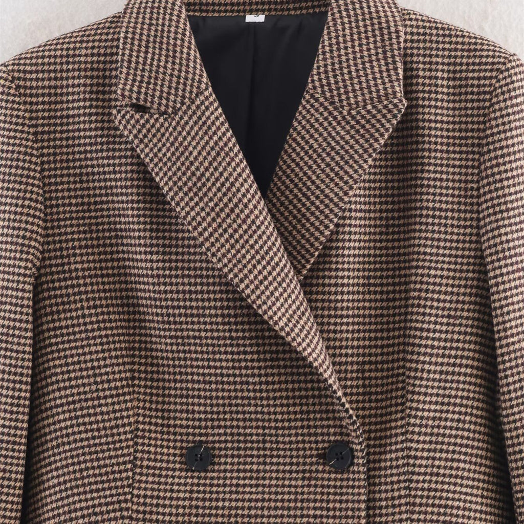 Veste de costume mi-longue style travail
