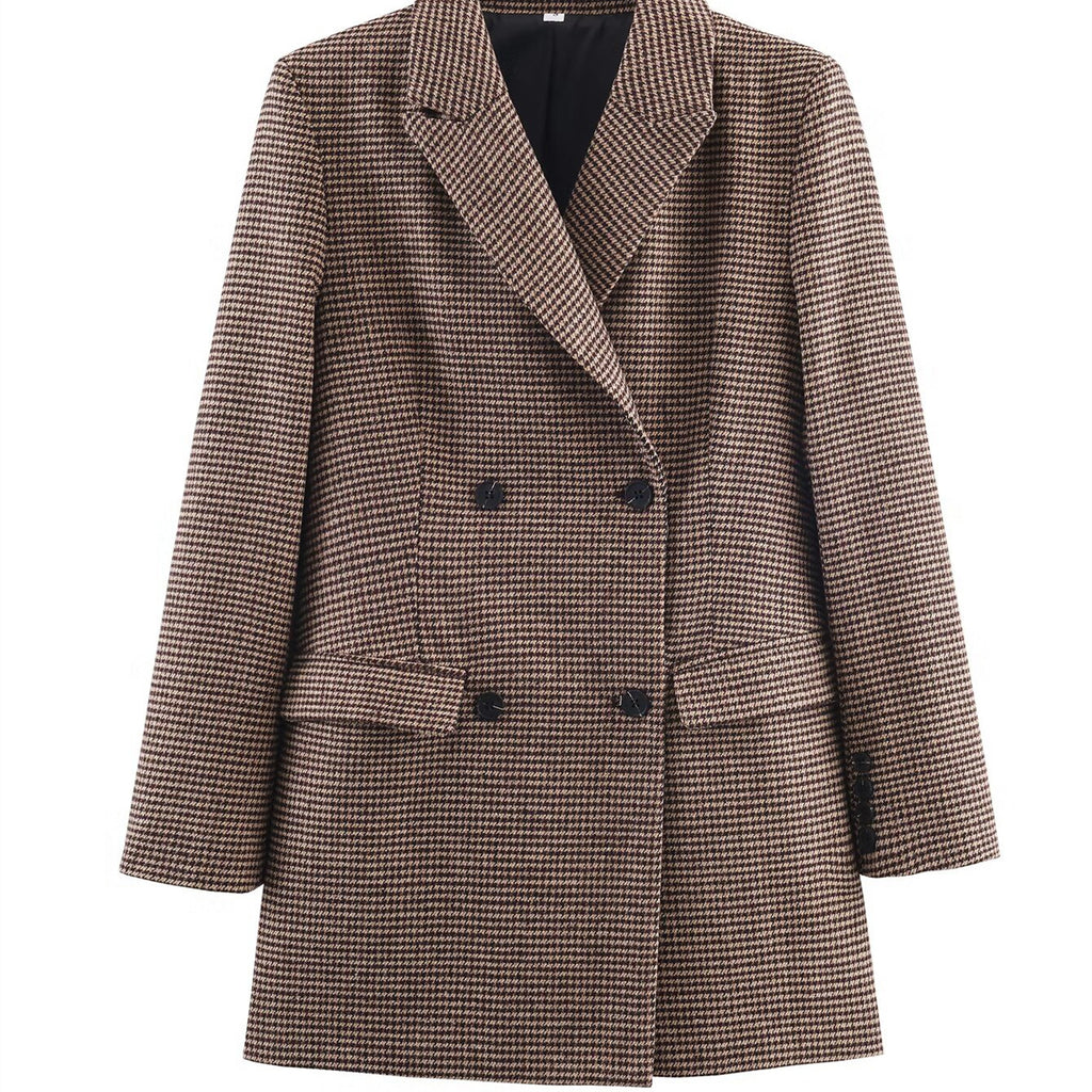 Veste de costume mi-longue style travail