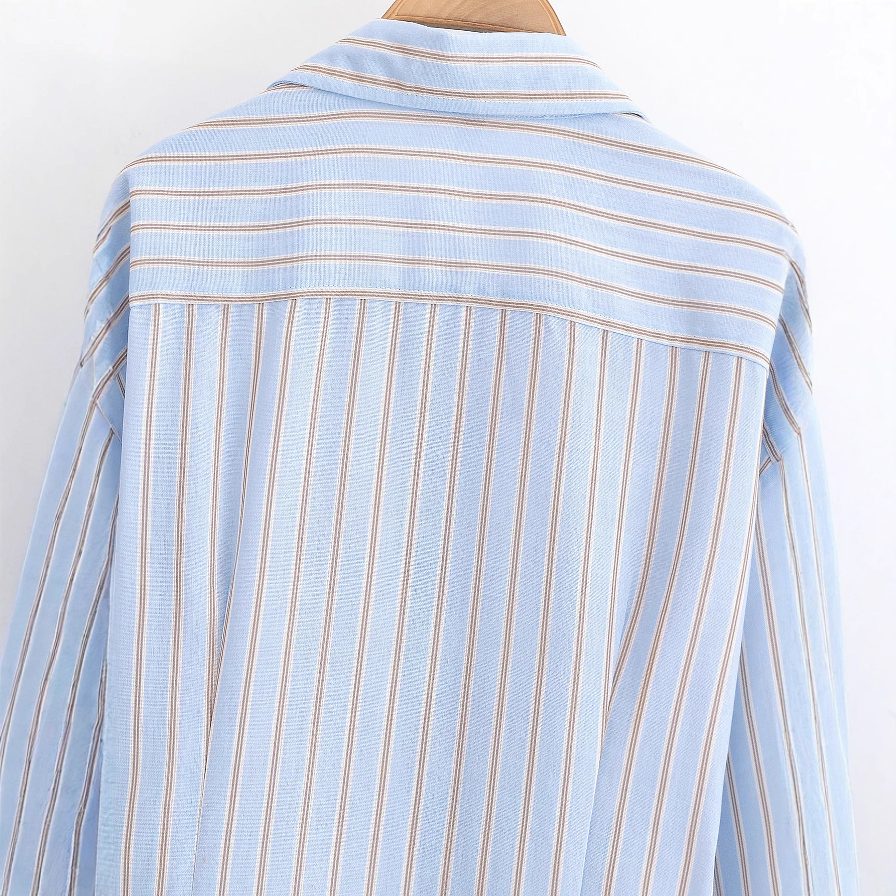Striped double breasted dress