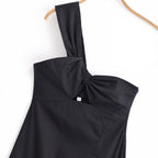 Asymmetric one shoulder dress