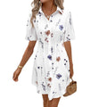 Robe-chemisier imprimée pour femme